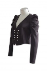 BS089 hong kong custom work uniform ladies suits design fashionable coat personal design tailor made supplier company